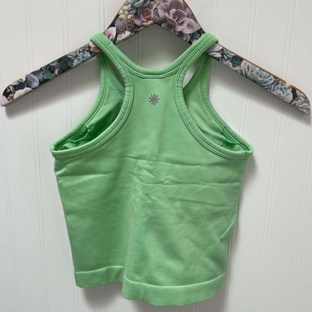Athleta Rise Above Green Rib Cami Racerback Tank Top - Picture 6 of 8